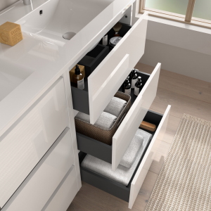 Meuble de salle de bain NOJA 6 tiroirs - Vasque Miroir Applique – Image 3