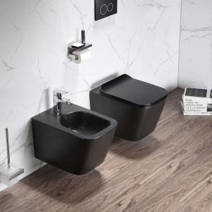 Pack WC suspendu Elegant noir mat